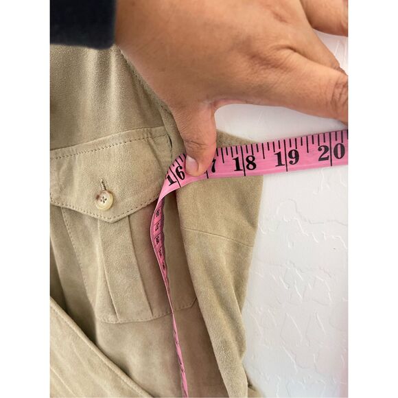 LAUREN RALPH LAUREN Belted 100% Goat Suede Sleeveless Dress Size 6 NWT - Picture 11 of 11